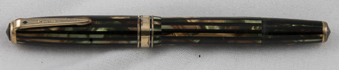 Parker Striped Duofold - Smaller Size - Green-brown-black (Kel2)